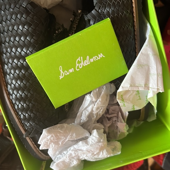 So CUTE Sam and Libby Bling black  sandels leather upper, lower and silver bling - Picture 4 of 15